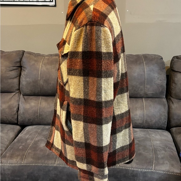 Vintage Woolrich Flannel Jacket 1970s Plaid Men’s 70s Hunting Large - Picture 3 of 9